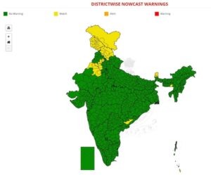 An image showing rain predictions across India. (Photo: IMD)