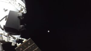 The Moon, captured by the Orion spacecraft. (Photo: Nasa)