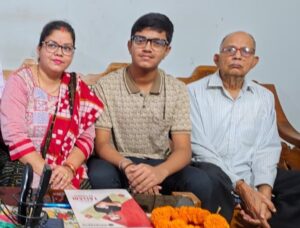 Ayusman with his family