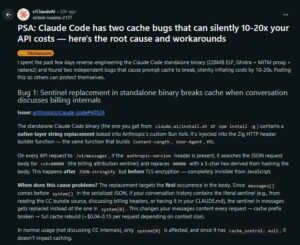 A screenshot of the Reddit post.