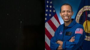 Nasa astronaut Chris Williams accidentally captured a comet from aboard the Space Station. (Photo: X/@Astro_ChrisW)