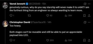 A screenshot of the discussion from X.