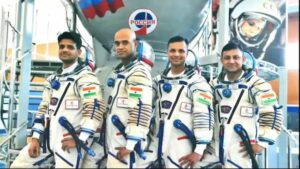 India's four Gaganyaan-trained astronauts,Â Wing Commander Shubhanshu Shukla, Group Captain Prashanth Balakrishnan Nair, Group Captain Ajit Krishnan, and Group Captain Angad Pratap were selected and trained for a three-day mission in low Earth orbit. (Photo: Isro)