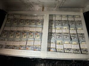 The US Attorney’s office posted a picture of cash alongside the arrest announcement. (Photo: X/@USAttyEssayli)
