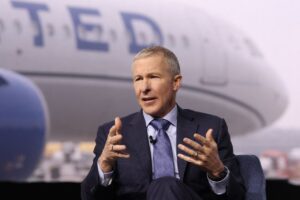 United Airlines CEO Scott Kirby earlier this month.