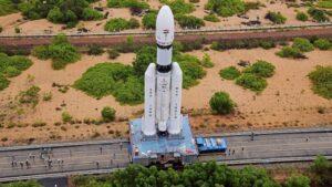 The LVM3 makes its way to the launch pad at Satish Dhawan Space Centre. The rocket that carried Chandrayaan-3 to the Moon is the foundation on which Isro's next generation of launch vehicles will be built. (Photo: Isro)