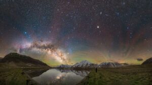 Stars in the outer disc of the Milky Way are not newborns. They drifted outward over billions of years by riding the galaxy's spiral gravitational waves, a process known as radial migration. (Photo: Dorje Angchuk)