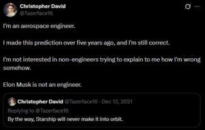 Christopher David shared his prediction on X.