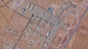 Prince Sultan Air Base captured by a satellite. (Photo: Reuters)