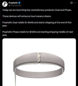 Prophetic announced the two devices on X.