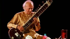 At the Monterey Pop Festival in 1967, Pandit Ravi Shankar played the sitar. A rock audience encountered the sitar for the first time and sat in complete silence. (Photo: Reuters)