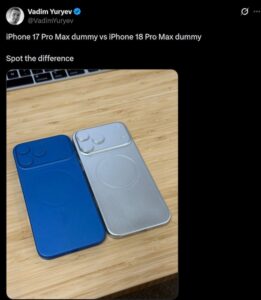 iPhone 18 Pro Max dummies