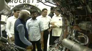 CM A.Revanth Reddy at Skyroot to flag off Vikram-1. (Photo: Skyroot)