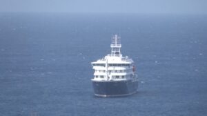 Cruise ship MV Hondius docks off Cape Verde port. (Photo: Reuters)