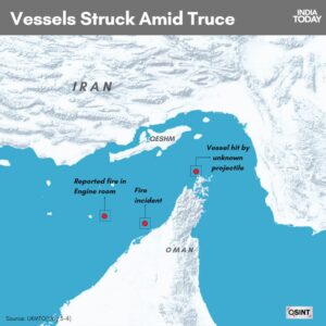 Vessels under fire since Project Freedom began