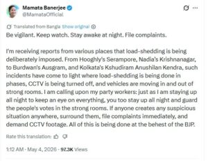 Mamata Banerjee on X